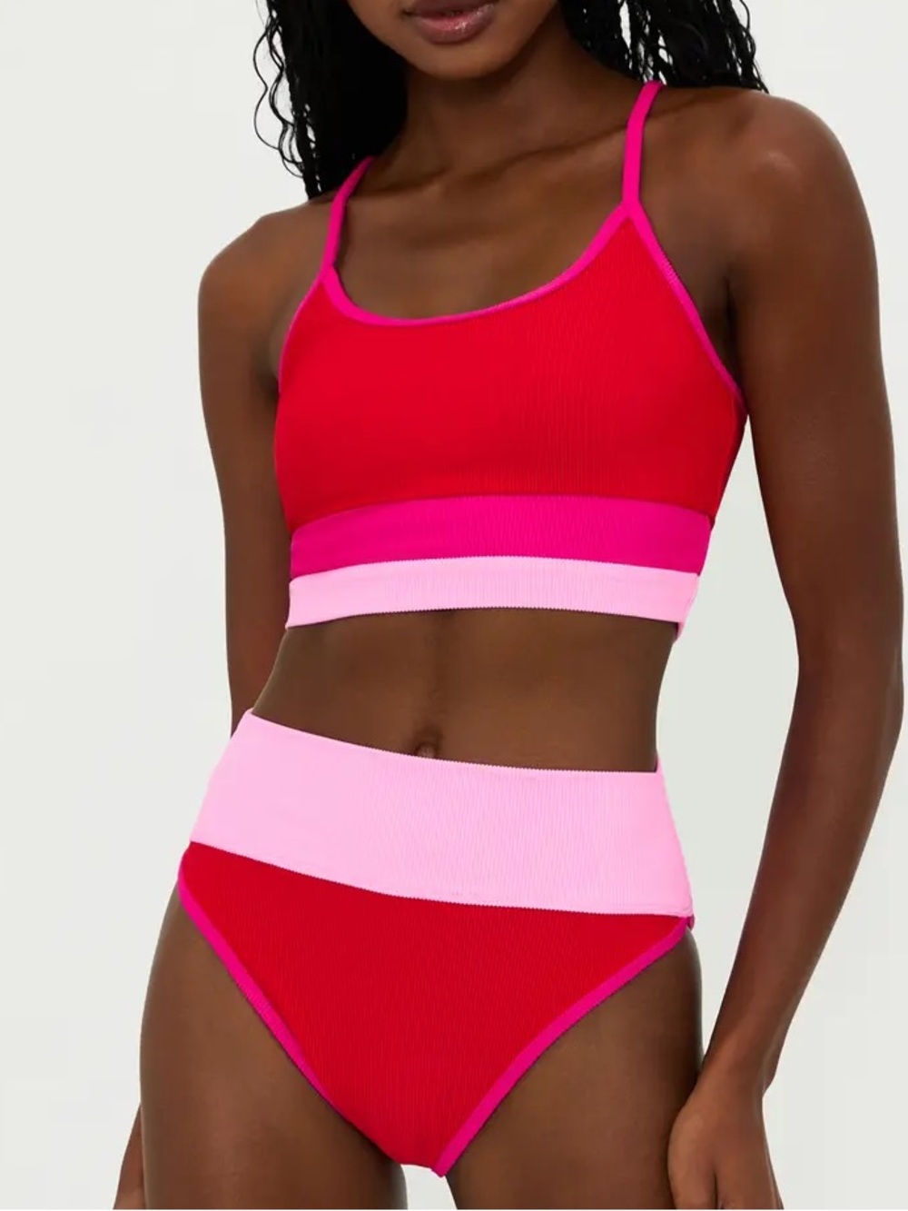 BEACH RIOT ❤️‍🔥 EVA AND EMMY COLORBLOCK SET NWT SIZE SMALL